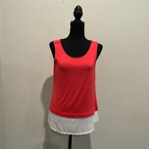 Calvin Klein Red and White Tank Top.